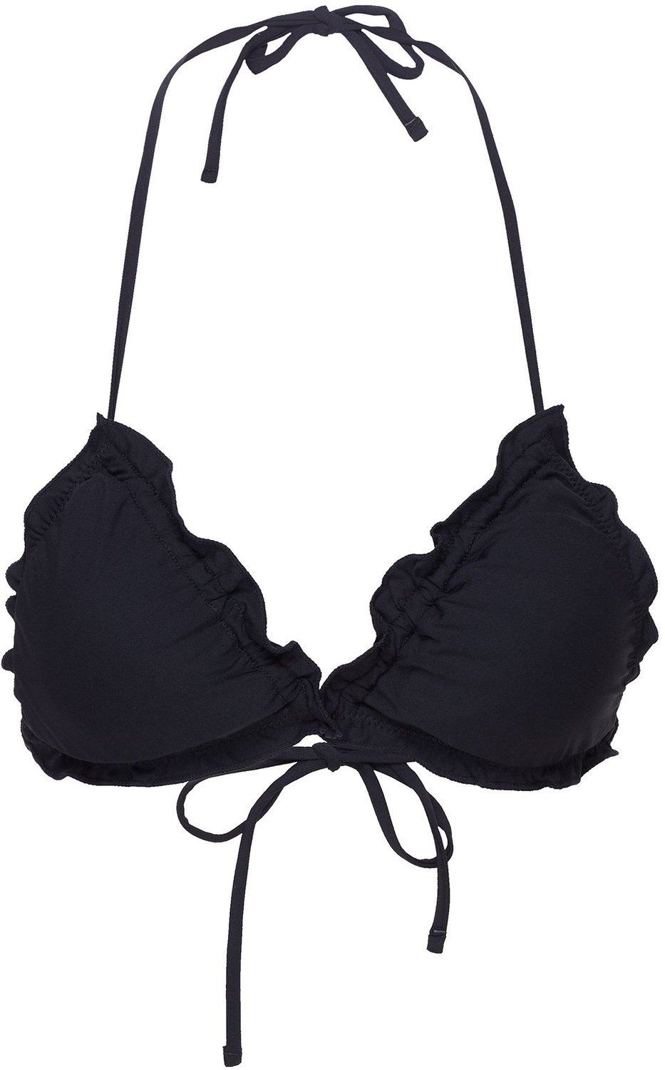 ESOTIQ Hawai Bloovii - Bikinitopje - Zwart - Triangelmodel - Met ruches