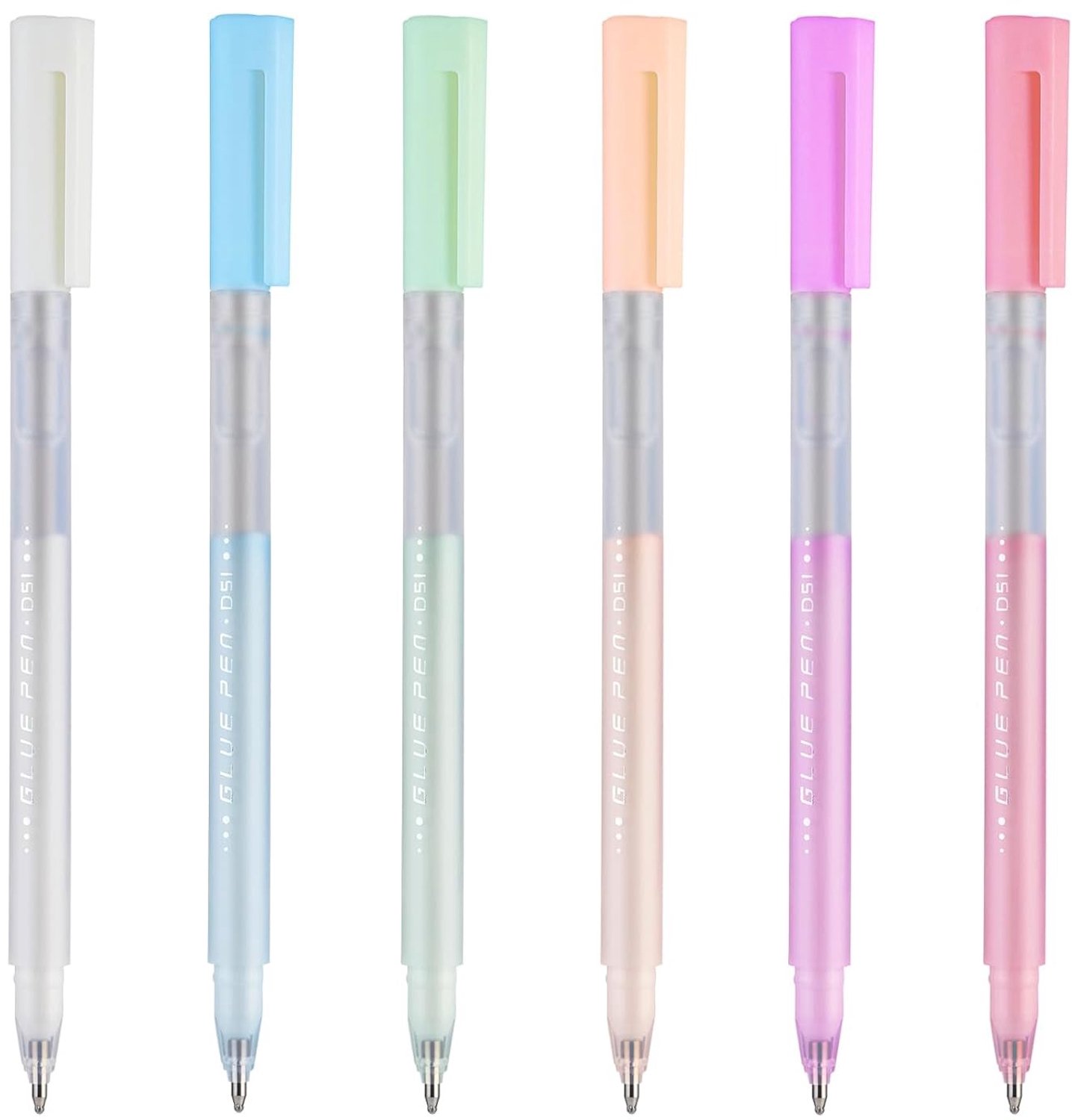Set van 6 Sneldrogende Lijmstiften voor DIY Creatieve Projecten, Scrapbooking en Stoffen Knutselen