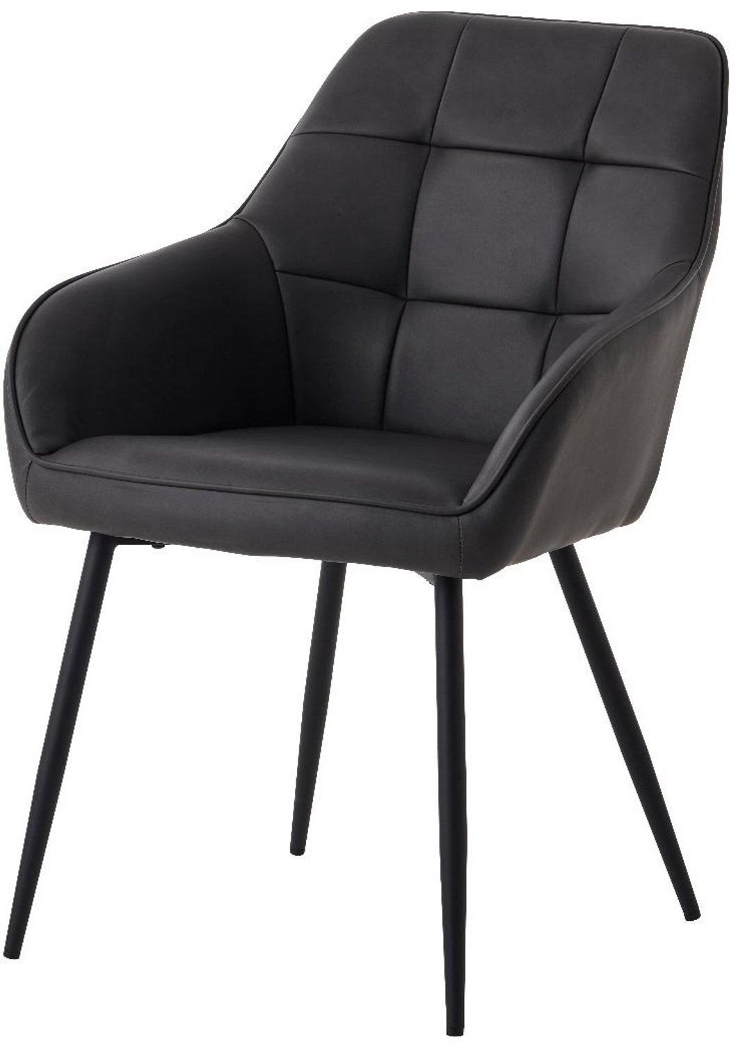Nordic Home Angelo armstoel pu-leer - donkergrijs