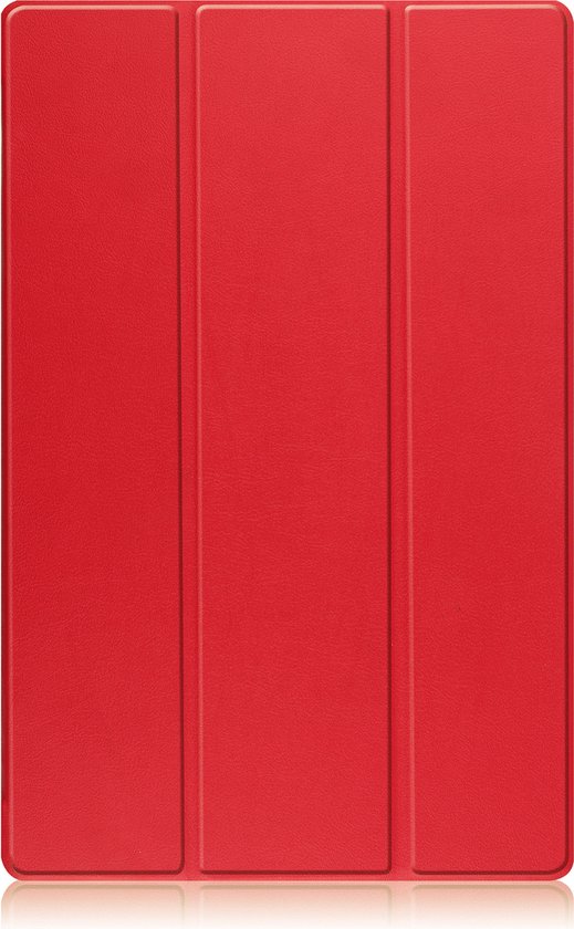 Samsung Galaxy Tab S9 Plus Cover Bookcase avec S Pen Cutout avec protecteur d'écran - Samsung Tab S9 Plus Case Book Case Cover - 12,4 pouces - Rouge