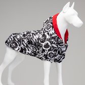 Lindo Dogs - Imperméable Chiens - Vêtements pour chiens - Imperméable pour chiens - Polaire - Imperméable - Poncho - Quantum - Rouge, noir et blanc - Taille 2