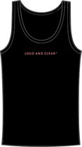 LOUD AND CLEAR® - Tanktop - Onderhemd - Zwart - Mouwloos - Heren - Dames - Maat L