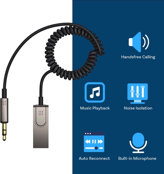 MMOBIEL Kit Transmetteur Voiture Bluetooth USB - Récepteur