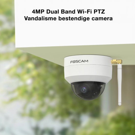 Foscam D4Z Beveiligingscamera - Buitencamera- 4MP- Dual-band- Wifi - Pan Tilt Zoom - Wit van Foscam — afbeelding 3