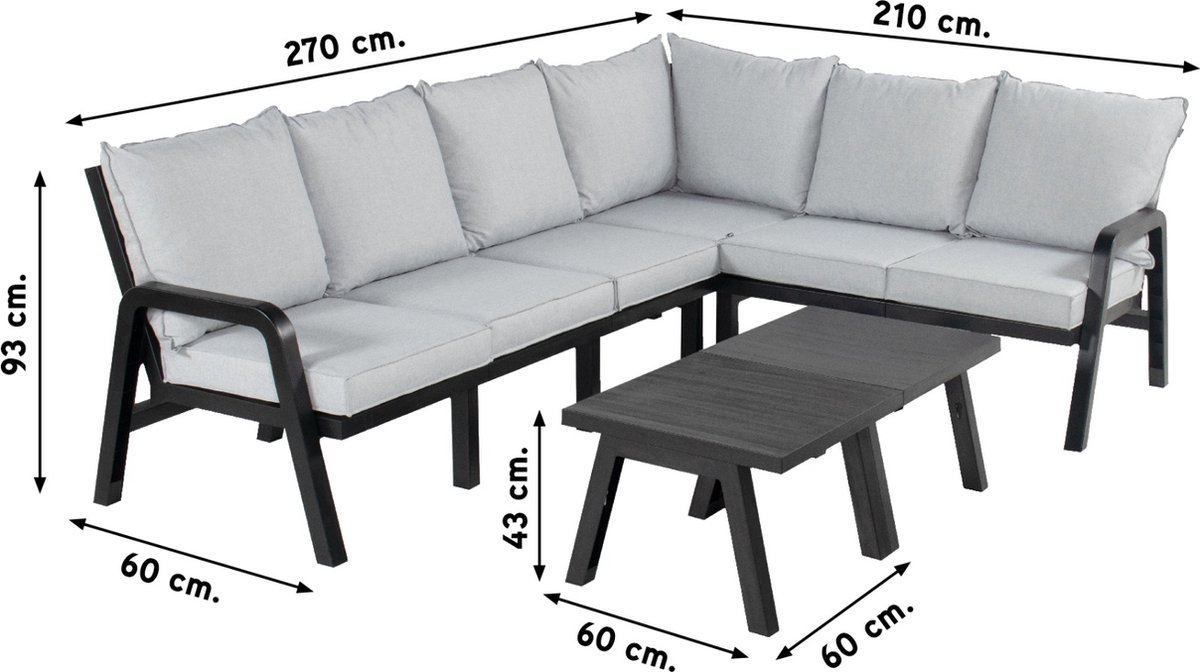 Hartman Ibiza corner lounge set