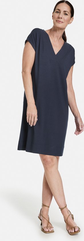GERRY WEBER Dames Jersey jurk navy 36 bol