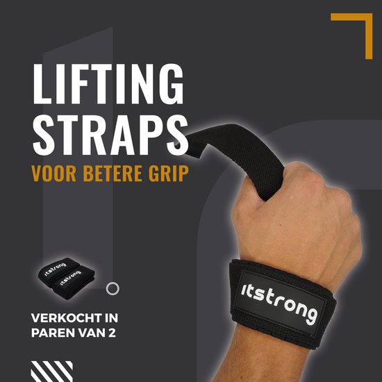 Itstrong® Lifting Straps Gym Straps Powerlifting Accessoires