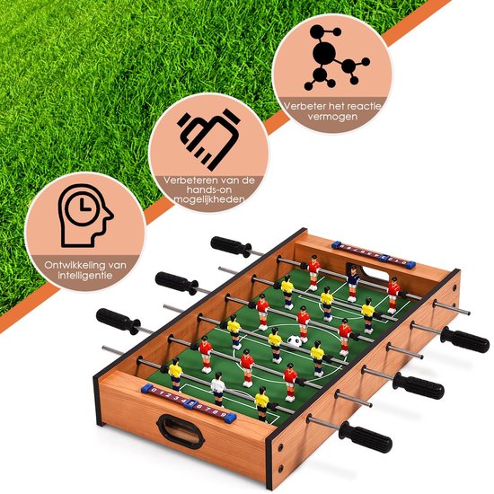 COSTWAY 2 In 1 Speeltafel, Multifunctionele Speeltafel Van Hout Airhockeytafel En Tafelvoetbaltafel Perfect Voor Speelkamer Bars Feesten Volwassenen Kinderen 1013952192