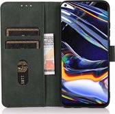 KHAZNEH Coque Motorola Moto G53/G13/G23 Retro Wallet Book Case Vert