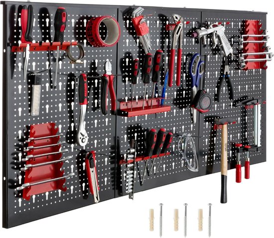 Happyment Tool wall Deluxe - Porte-outils 17 pièces - Planche à