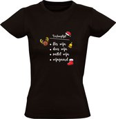 Kerst verlanglijst Dames T-shirt - wijn - wijnen - drank - christmas - feestdagen