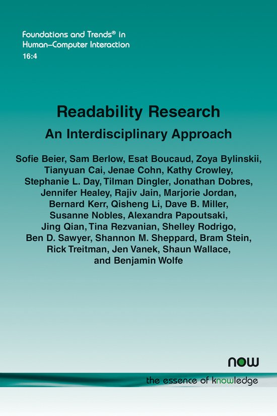 Readability In Computer Engineering Foundations and Trends® in Human-Computer Interaction- Readability ...