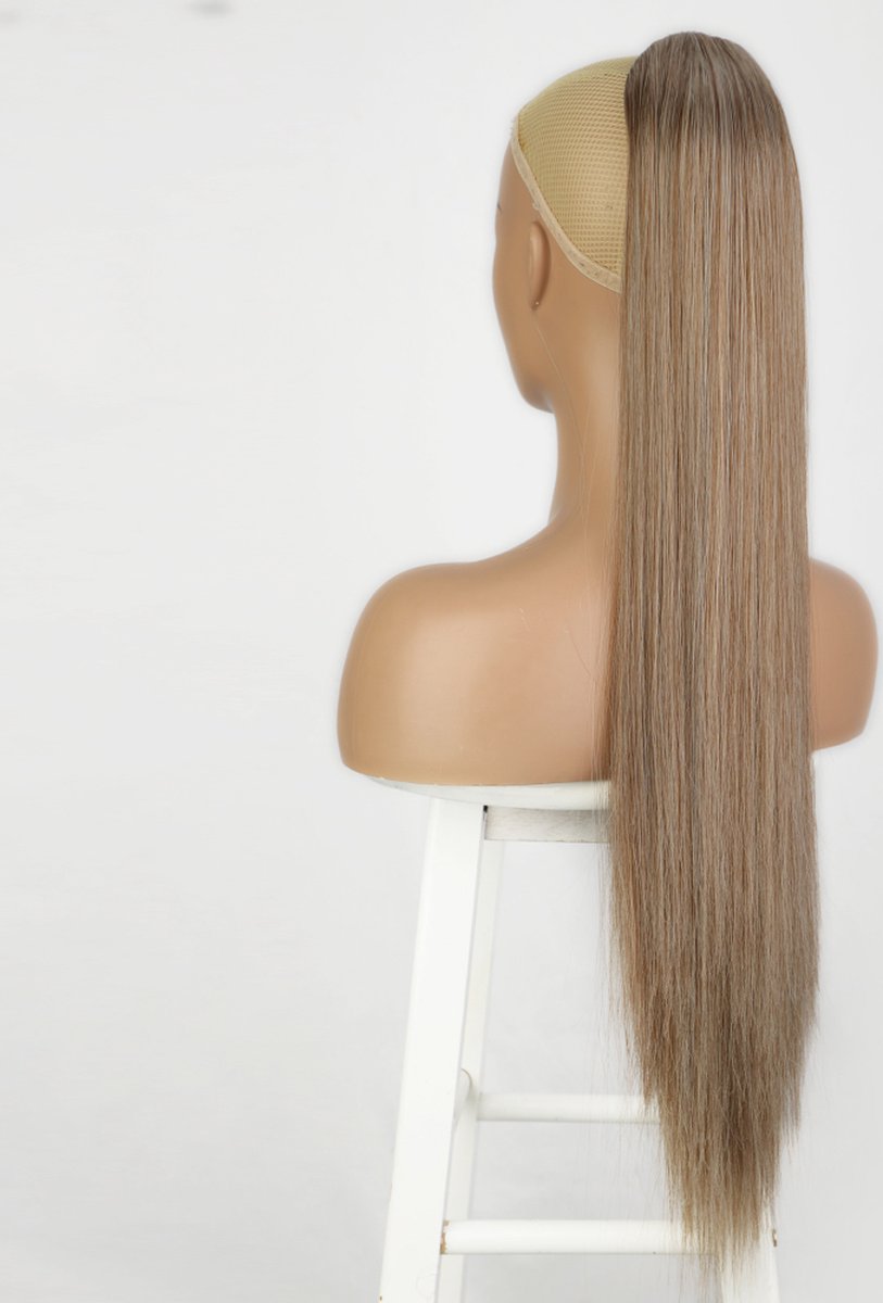 Miss Ponytails - Straight ponytail extentions - 26 inch - Blond 27 - Hair extentions - Haarverlenging