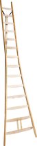 Driepootladder - 14 treden/sporten - Stahoogte 363 cm - Houten ladder