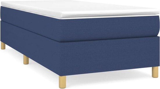 vidaXL-Bedframe-stof-blauw-90x200-cm