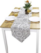 tafelloper lente modern | Scandinavisch decoratief tafelkleed lente 35 x 140 cm | kwalitatieve lentedeken van stof voor de woonkamer | tafelkleed beschermt tegen vlekken en is afwasbaar