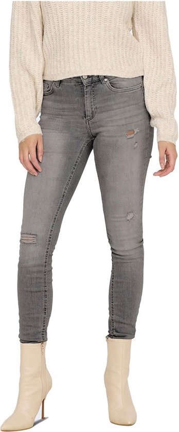 ONLY Blush Skinny Fit Ak Rw Dst Rea724 Jeans Met Middelhoge Taille - Dames - Medium Grey Denim - XS X L32
