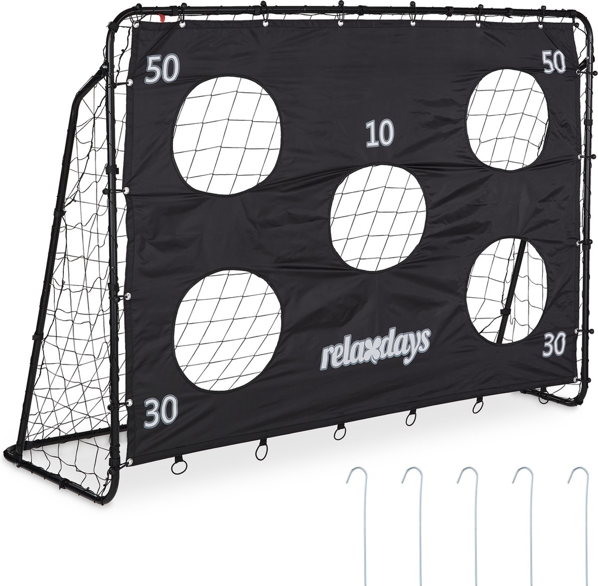 Voetbaldoel met gatendoek - 153 x 217 cm - kinderen - volwassenen