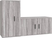 vidaXL-2-delige-Tv-meubelset-bewerkt-hout-grijs-sonoma-eikenkleurig