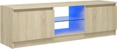 vidaXL - Tv-meubel - met - LED-verlichting - 120x30x35,5 - cm - sonoma - eikenkleur