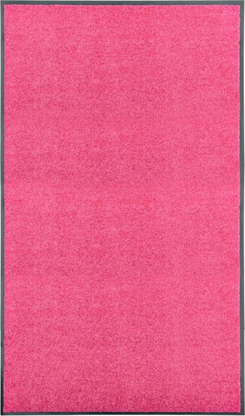 vidaXL - Deurmat - wasbaar - 90x150 - cm - roze