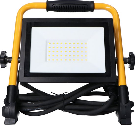 Lampe de chantier LED ProWork 4250 avec cordon de 3 mètres - Pliable et rotative - 50W