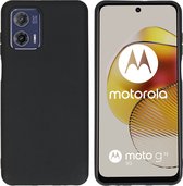 iMoshion Hoesje Geschikt voor Motorola Moto G73 Hoesje Siliconen - iMoshion Color Backcover - Zwart