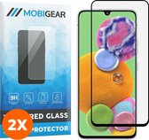 Mobigear Screenprotector geschikt voor Samsung Galaxy A90 Glazen | Mobigear Premium Screenprotector - Case Friendly - Zwart (2-Pack)