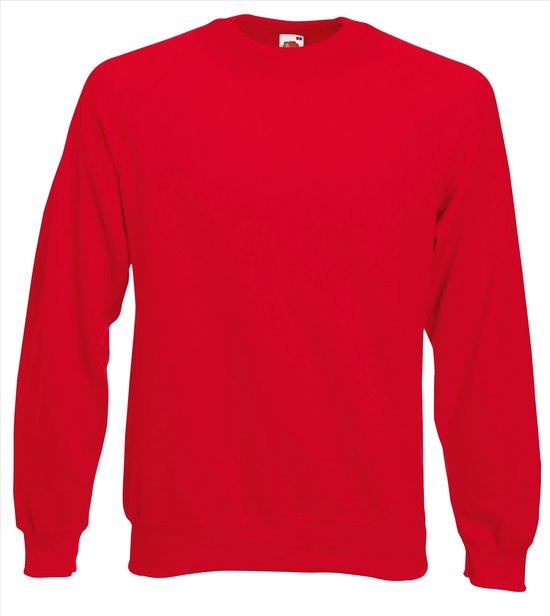 Fruit of the Loom - Classic Raglan Sweater - Rood - XL