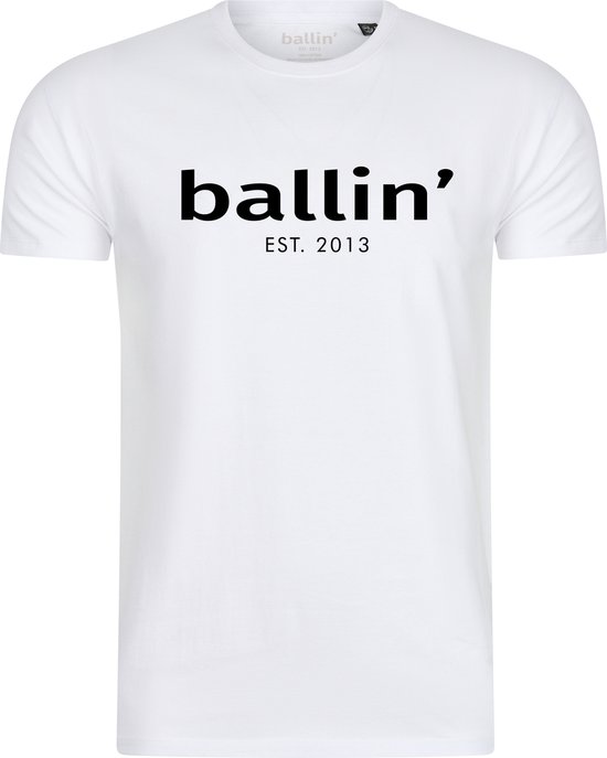 Ballin Est. 2013 - Heren Tee SS Regular Fit Shirt - Wit - Maat XL