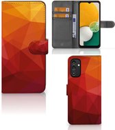 Book Case geschikt voor Samsung Galaxy A14 4G Polygon Red