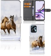 GSM Hoesje Motorola Moto G13 | G23 Wallet Book Case Paarden