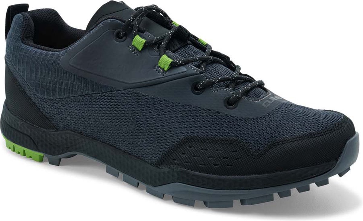 CUBE Sportschoenen ATX OX - Fietsschoenen - Wandelschoenen - Vetersluiting - Grijs/Zwart/Groen - Maat 42