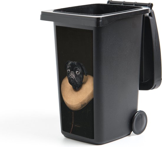 Container sticker Hond - Kraag - Kunst - 44x98 cm - Kliko sticker