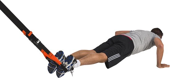 Tunturi Pro Suspension Training Set - Functional Training Set - Home Sports - incl. free fitness app - Door Hook and Storage Bag