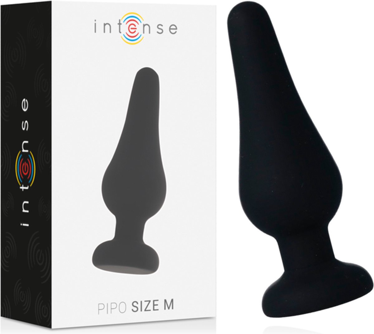 INTENSE ANAL TOYS | Intense Anal Plug Pipo M Silicone Black 11 Cm
