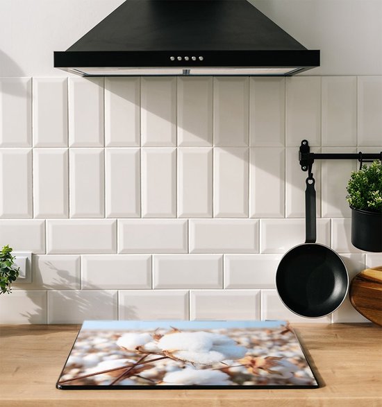 Protection induction - Field de Cotton - 65x55 cm - Protection induction - Plaque de cuisson induction - Tapis induction - Antidérapant - Décoration Cuisine - Accessoires de vêtements pour bébé de Cuisine