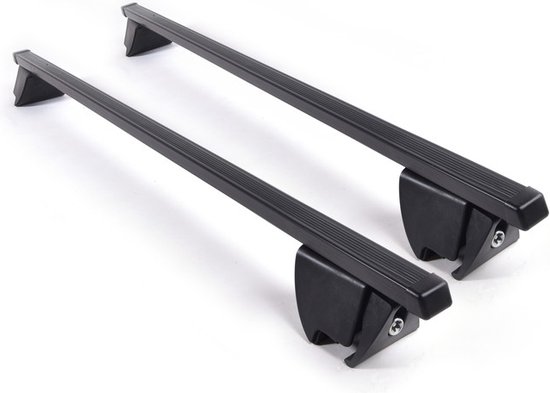 Dakdragers geschikt voor Hyundai Kona 2017 t/m 2023 gesloten dakrailing - Staal smal - 75kg Laadvermogen - Merk Farad