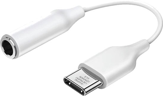 USB C naar 3,5mm Jack adapter - USBC3,5-1 - Wit