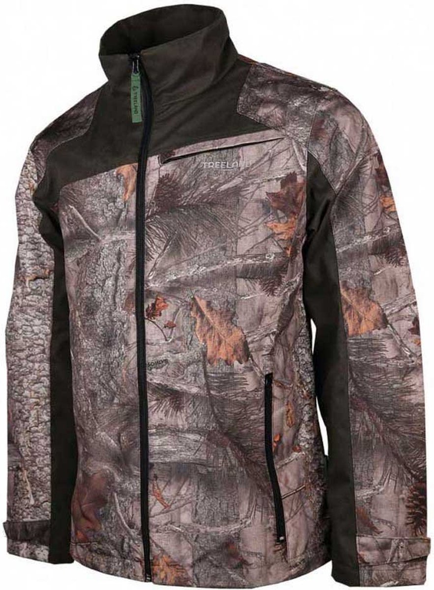 Treeland Oxford Reinforced Jas 10 Years Jongens Camo Forest
