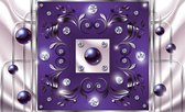 Purple Diamond Abstract Modern Photo Wallcovering