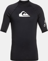Quiksilver - UV-Zwemshirt met korte mouwen voor mannen - All time - Zwart - maat S
