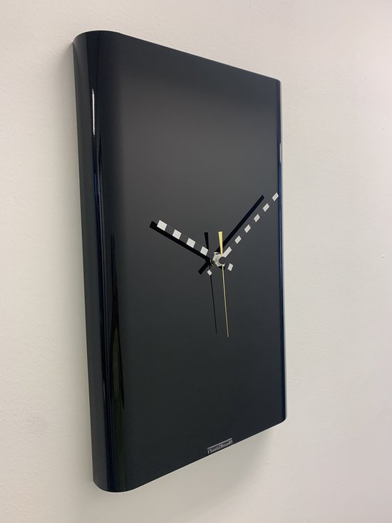 Horloge murale CHANTALBRANDO -- SARAGOSSA BLACK -- DESIGN MODERNE -- MADE IN HOLLAND
