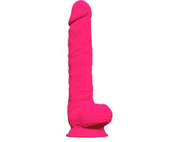 SILEXD - Realistische XXL Dildo - 38 x 7 cm - Roze