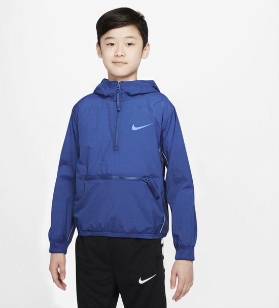 Nike Junior Windbreaker (Maat 158/164) Blauw - Anarok jas, Jongens - Herfst  | bol