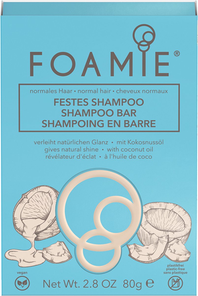 Foamie Solid care Hair Normal hair Shampoo Bar Coconut Oil 80 g