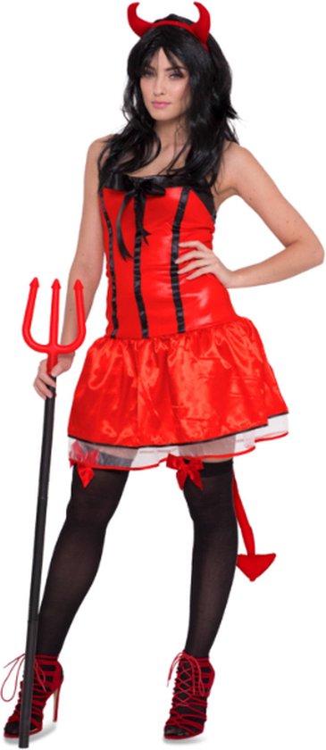 Rood Duivels Jurkje Halloween Dames