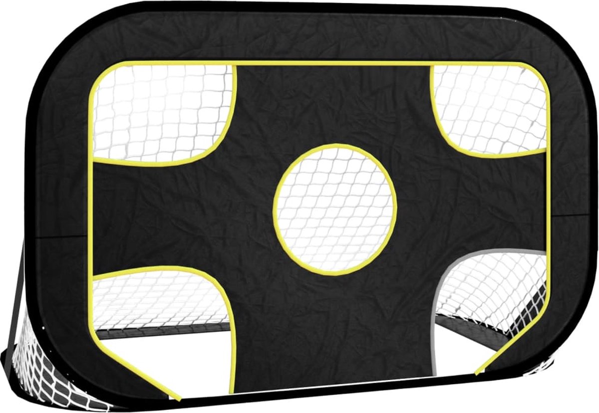 vidaXL - Voetbaldoel - met - doelwit - 120x80x80 - cm - polyester