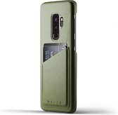Mujjo Lederen Wallet Case Samsung Galaxy S9 Plus Groen