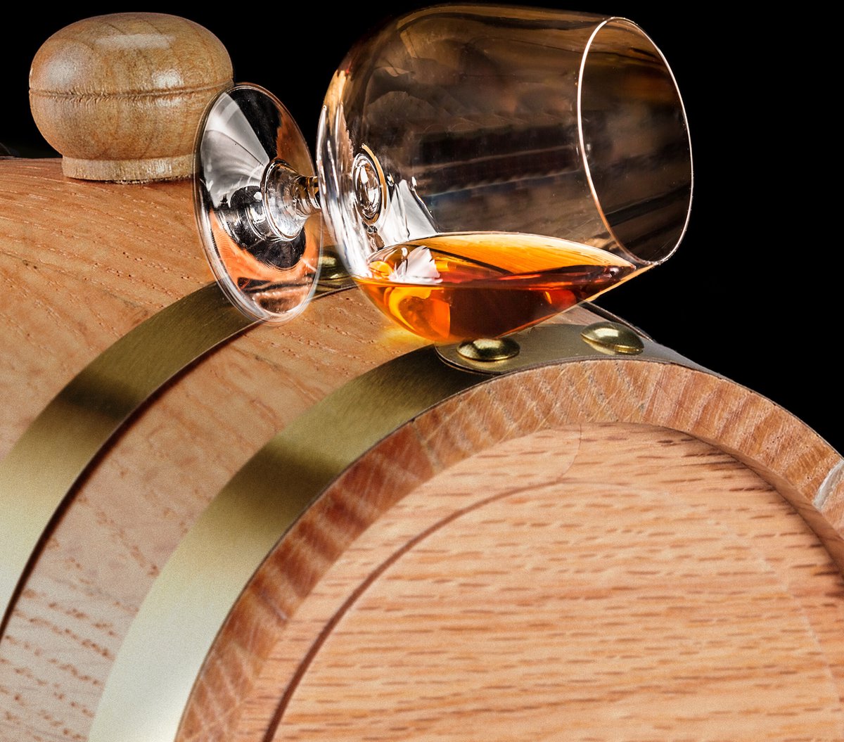 Relaxdays Mini Whiskey Vat – 1,25 Liter Houten Tapvat Met Kraantje, Ideaal Voor Wijn, Likeur & Cognac (eiken)